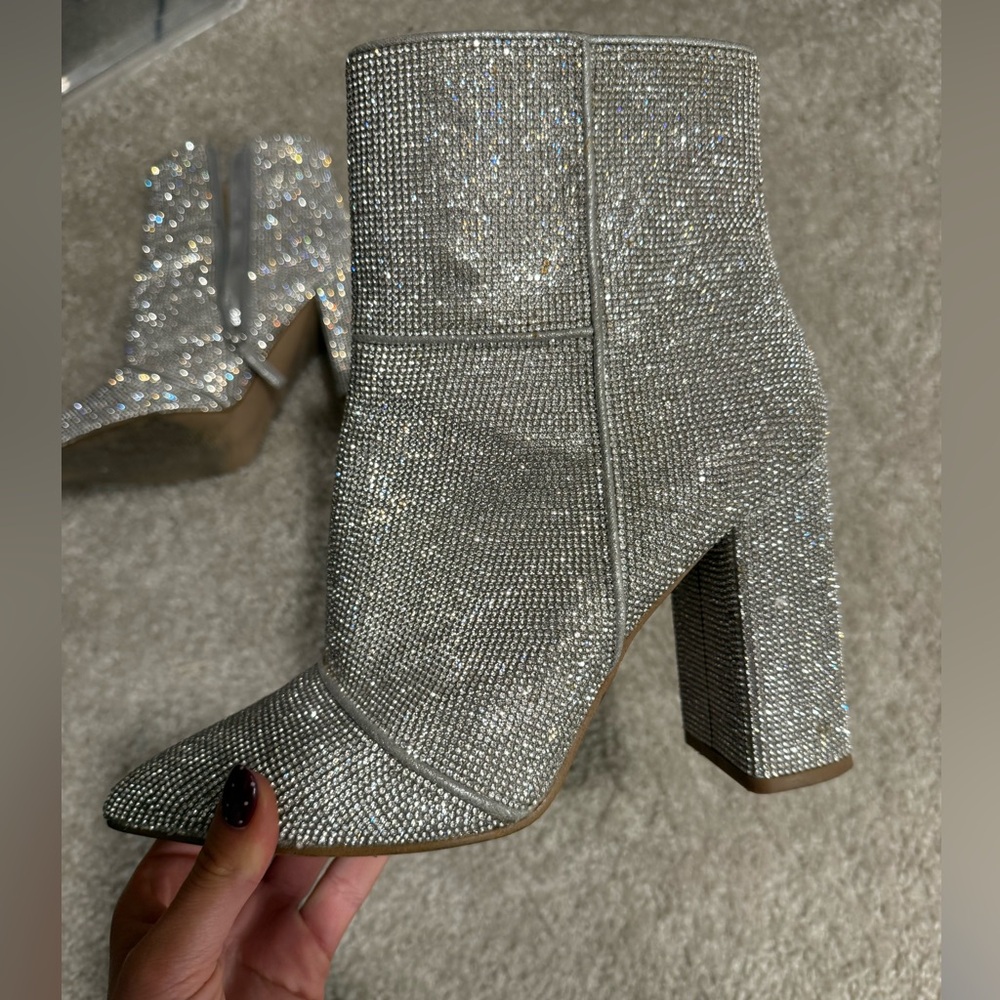 Steve Madden sparkle booties